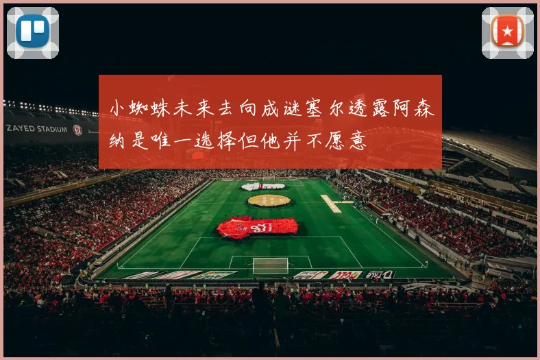 小蜘蛛未来去向成谜塞尔透露阿森纳是唯一选择但他并不愿意